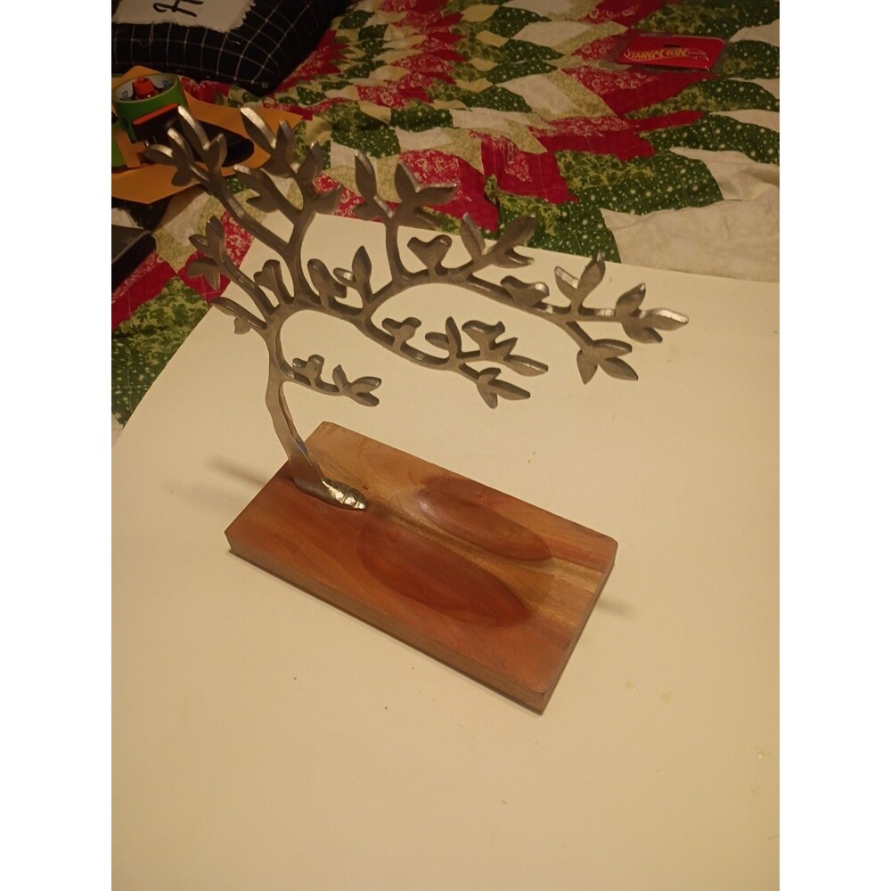 Tree of Life Jewelry Stand with Ring pocket 10"X13"X4" - Picture 6 of 6